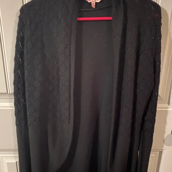 Candies Black 100% Acrylic Cardigan - Picture 3 of 7